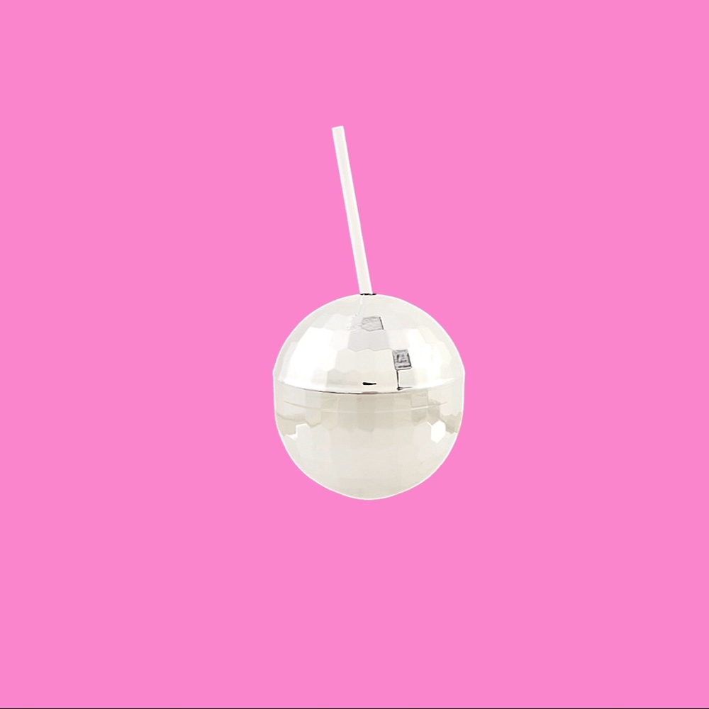 Disco ball tumbler reusable